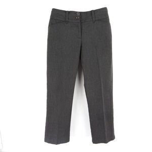 Studio 1940‎ Ankle Pants Mid Rise Straight Leg Womens Size 6 Gray Pin Stripes
